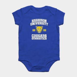 Harrison University Cougars Gymnastics (Variant) - Old School Baby Bodysuit